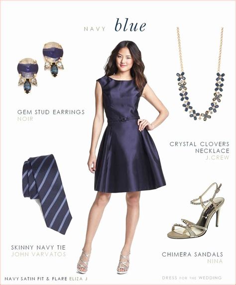 navy blue dress jewelry ideas